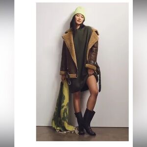 Maeve Long-Sleeve Mock-Neck Tie-Waist Mini Dress (NWT)
Size: Medium